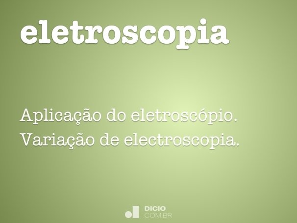 eletroscopia