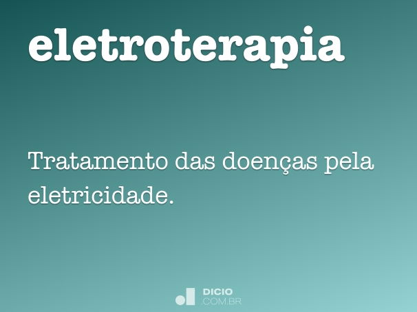 eletroterapia