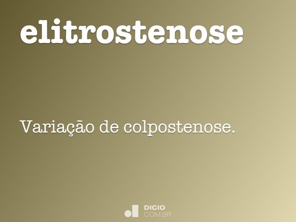 elitrostenose