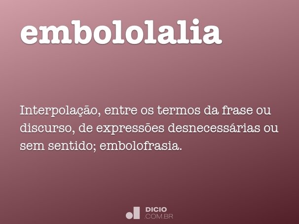 embololalia