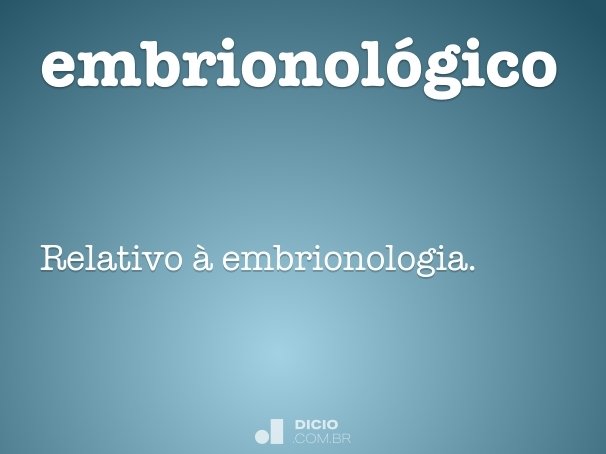 embrionológico