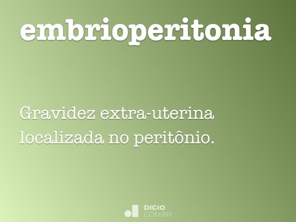 embrioperitonia