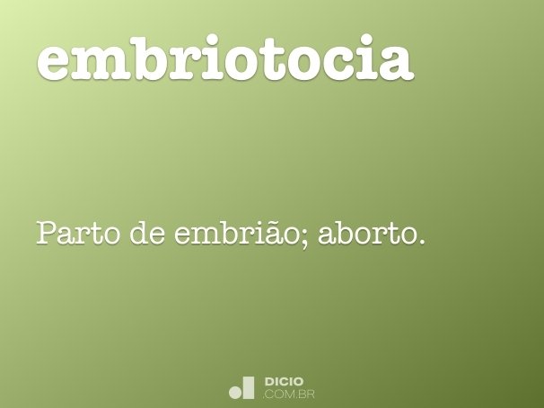 embriotocia