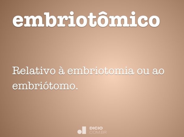 embriotômico