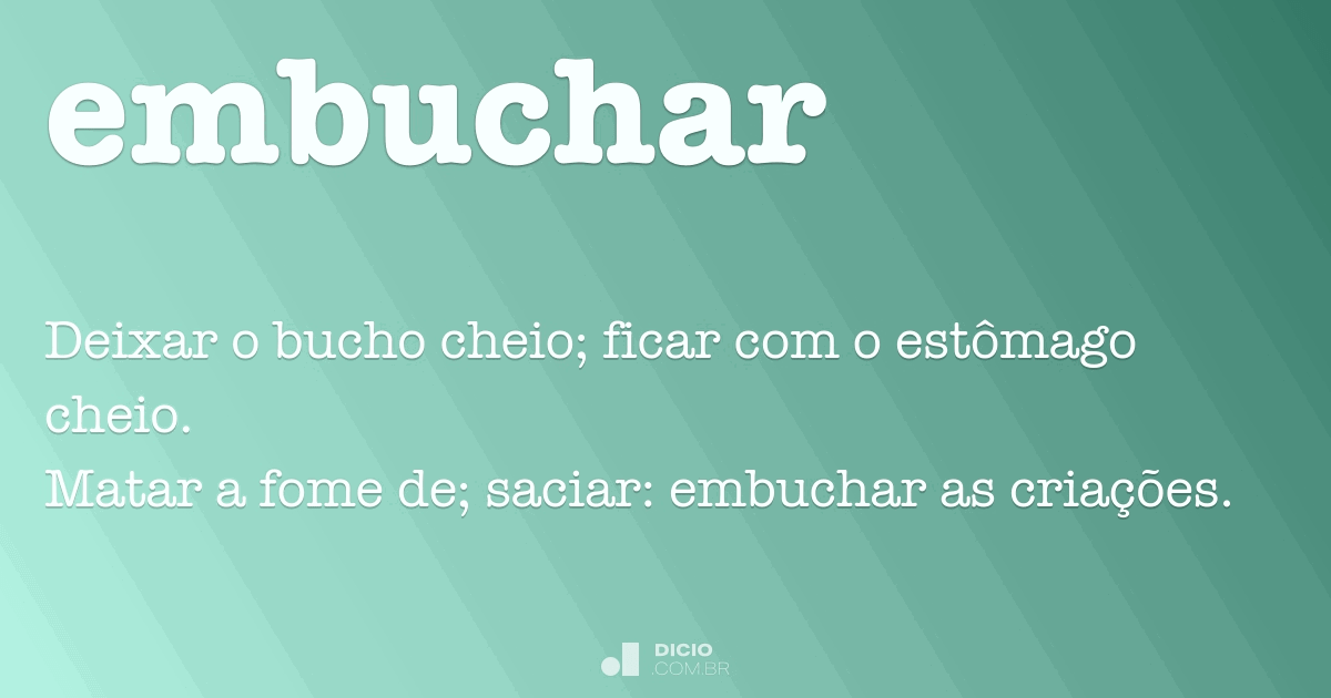 Bucho - Dicio, Dicionário Online de Português