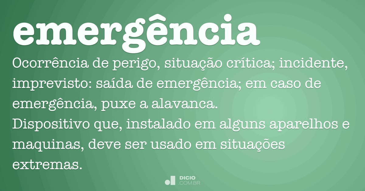 Emergência Dicio, Dicionário Online de Português