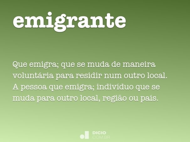emigrante