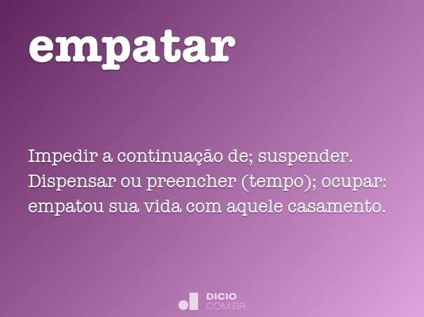 O que é empate?