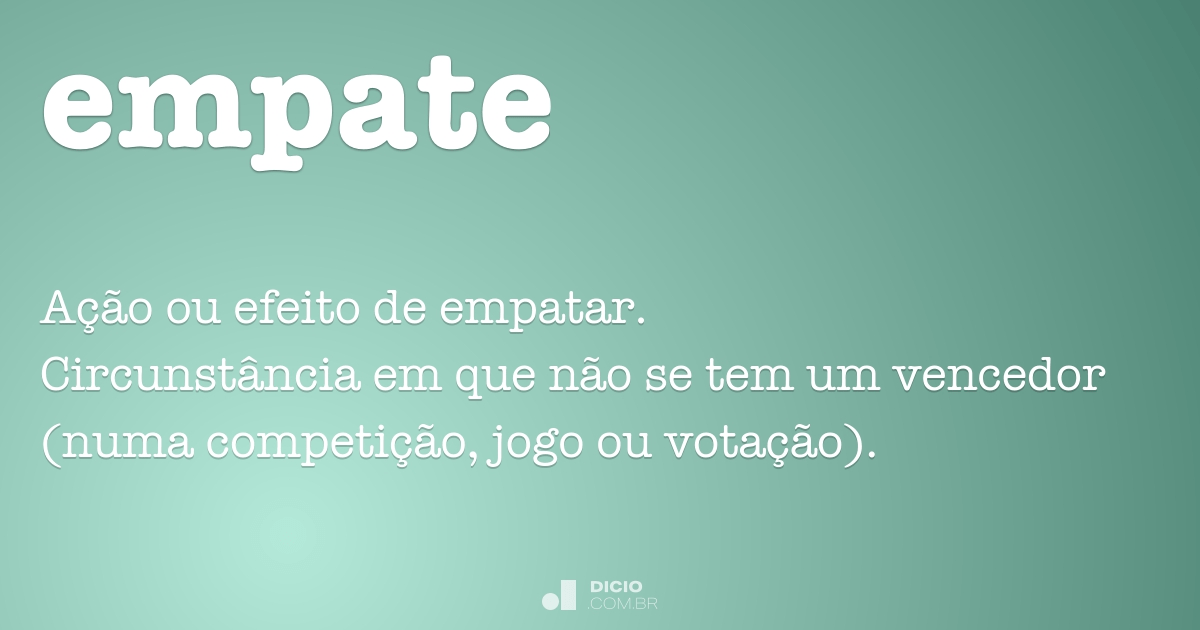 Empatar ou impatar?  Português à Letra