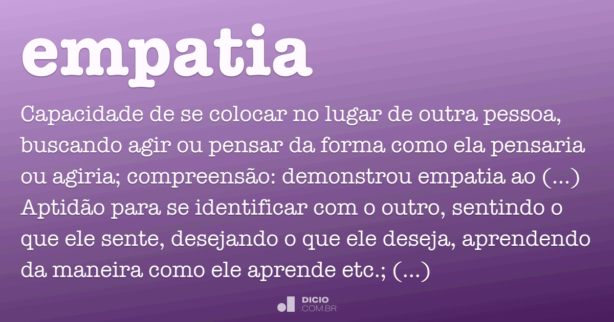 Sobre empatia.