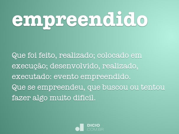 empreendido