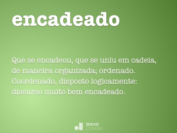Encadeado dicio, dicionário online de português Altaneiramente o que é