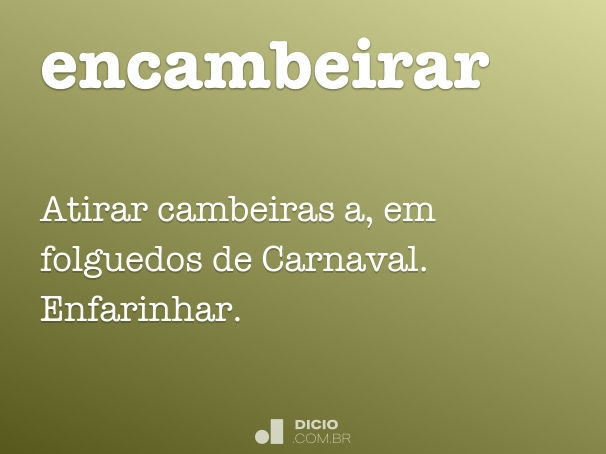 encambeirar