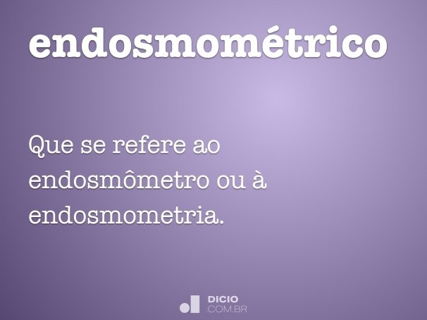 endosmométrico