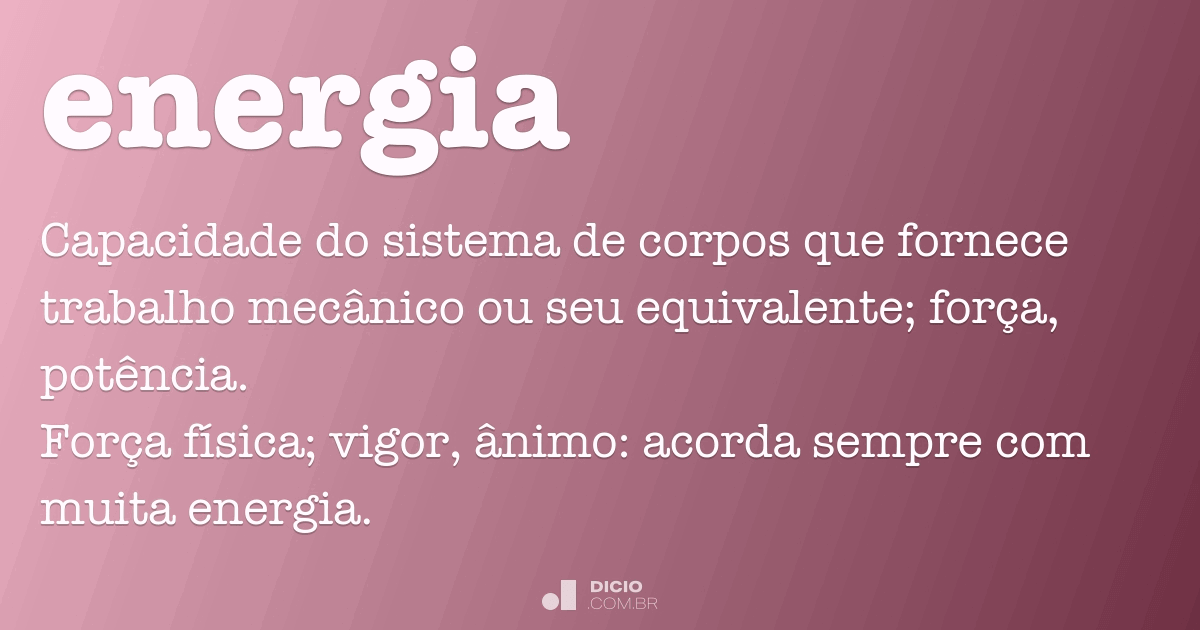 Classes energéticas: tipos e significado