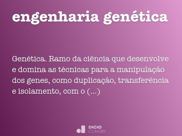 engenharia genética