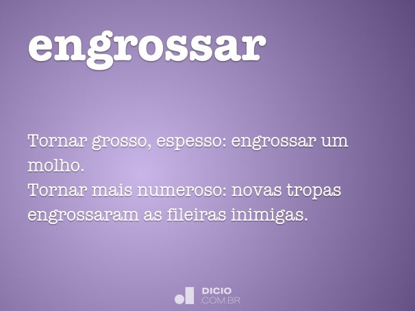 engrossar