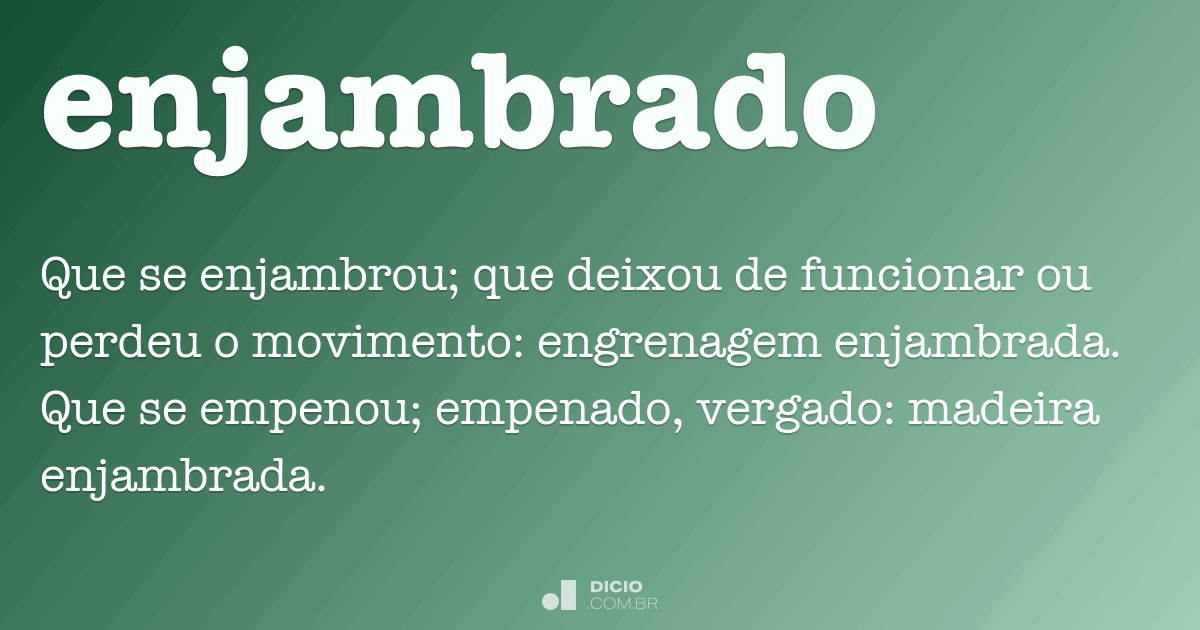 Sinônimo de Empenado