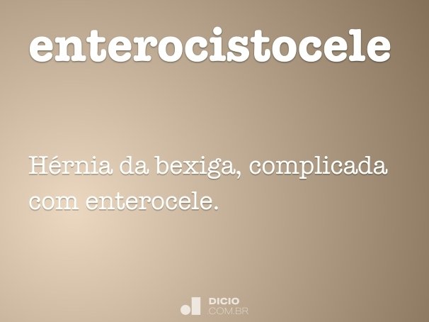 enterocistocele