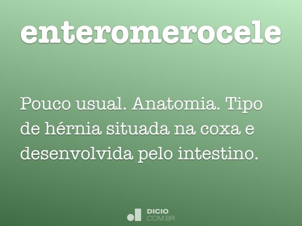 enteromerocele