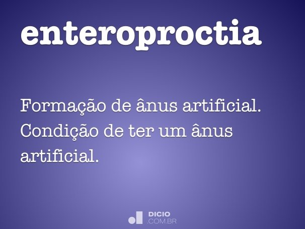 enteroproctia