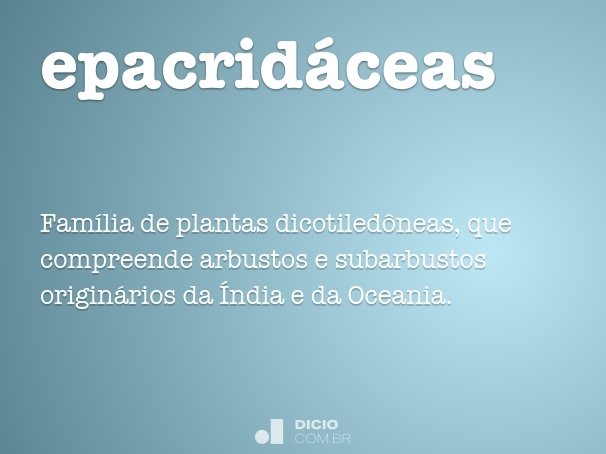 epacridáceas