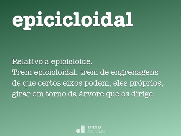 epicicloidal