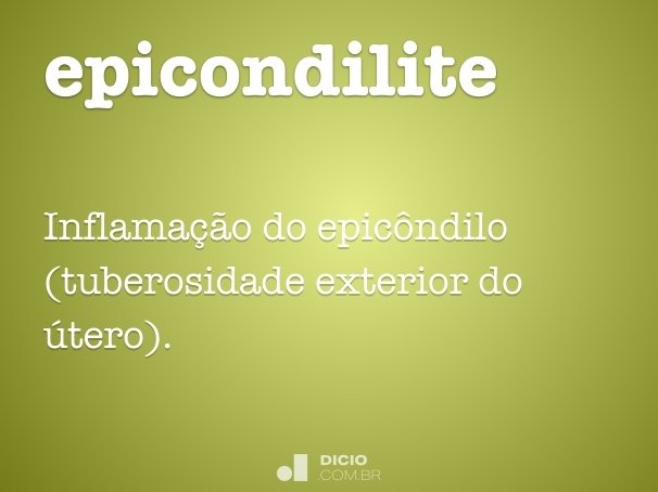 epicondilite