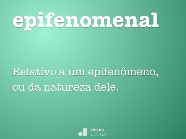 epifenomenal