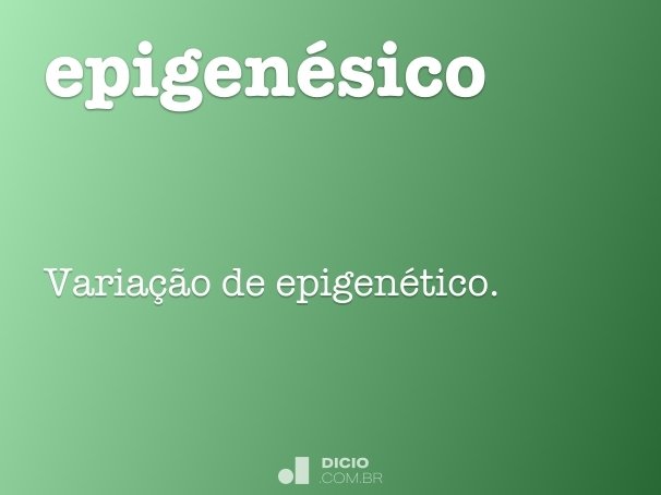epigenésico