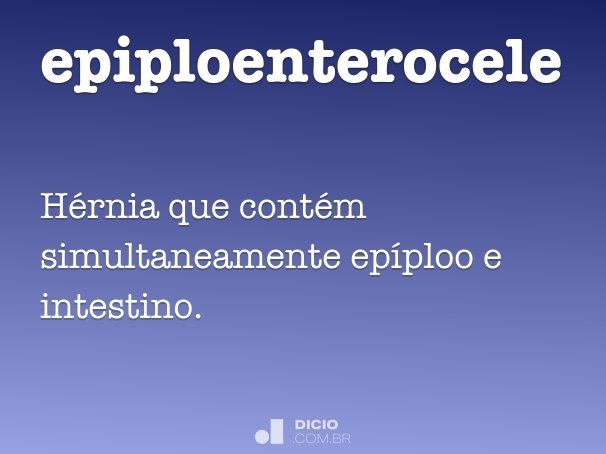 epiploenterocele