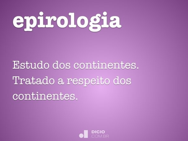 epirologia