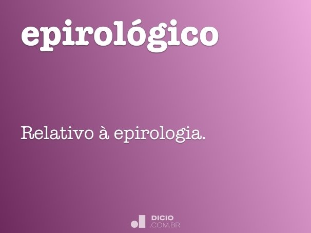 epirológico