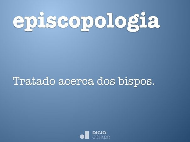 episcopologia