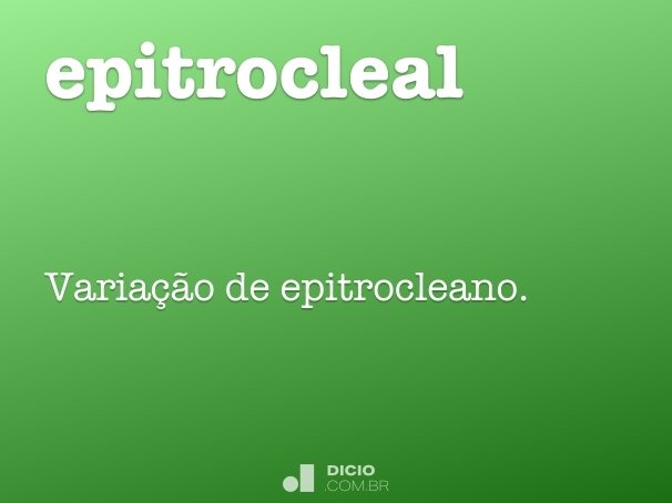 epitrocleal