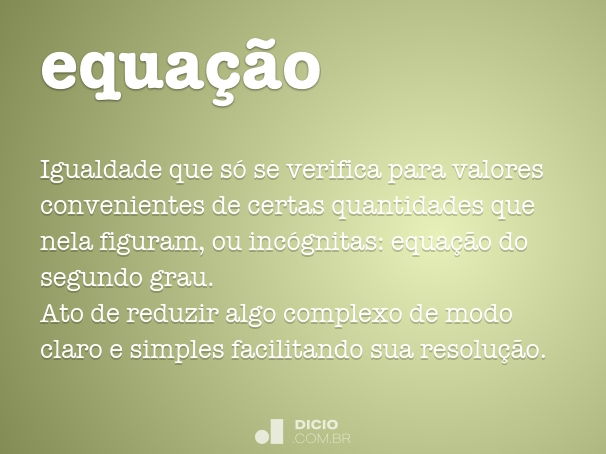 equação