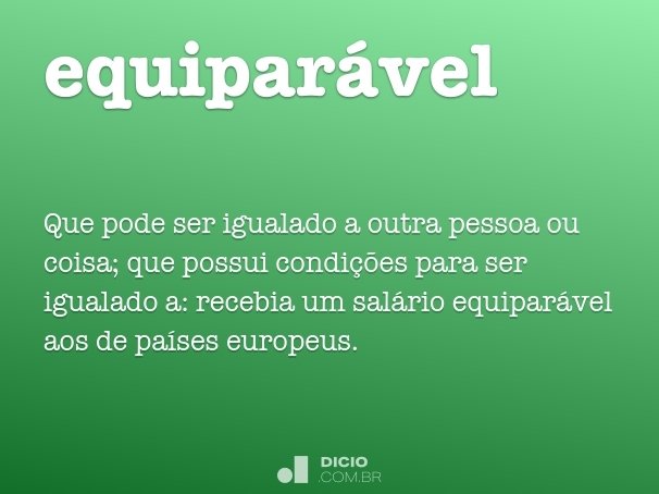 equiparável