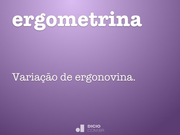 ergometrina