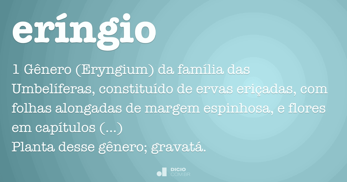 Eríngio Dicio, Dicionário Online de Português