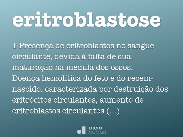 eritroblastose
