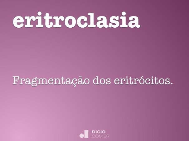 eritroclasia
