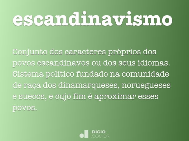 ESCANDINAVA - Definição e sinônimos de escandinava no dicionário espanhol