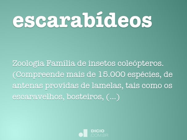 escarabídeos