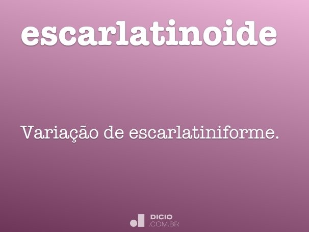 escarlatinoide