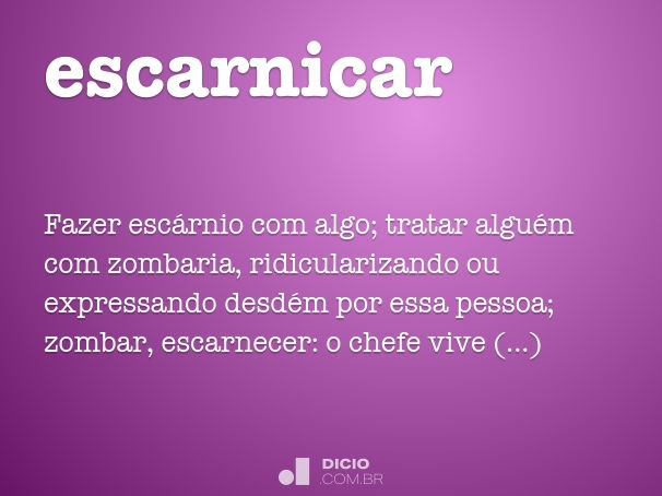 escarnicar