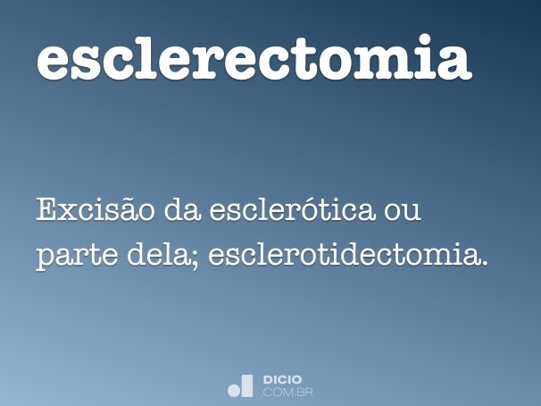 esclerectomia