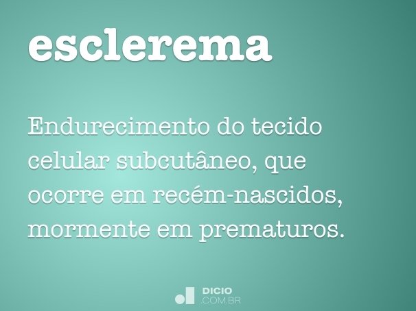 esclerema