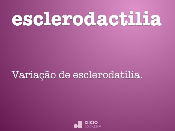 esclerodactilia