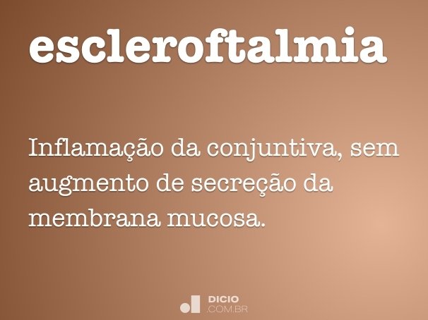 escleroftalmia