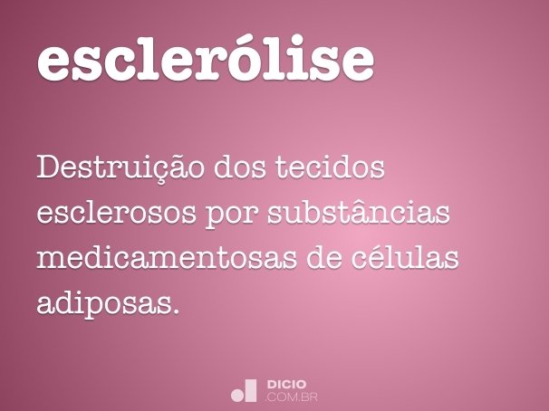 esclerólise